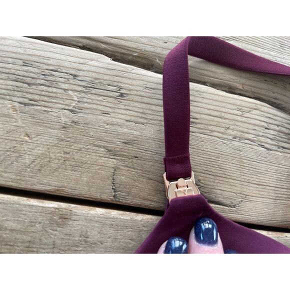 Victoria's Secret Kir Red 34DD Body By Victoria Wireless Nursing Bra VS - Picture 2 of 3